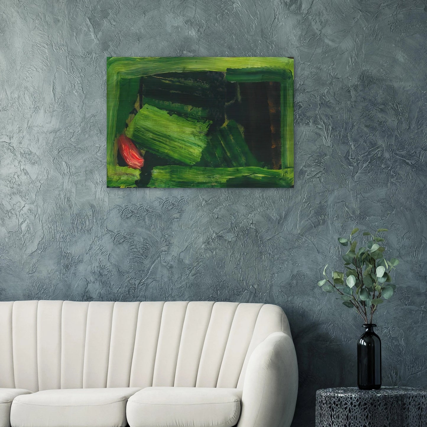 Clean Sheets - 1984 - Howard Hodgkin Brushed Aluminum Print - 70x100 cm / 28x40 inches | Howard Hodgkin Aluminum Print | Howard Hodgkin Prints