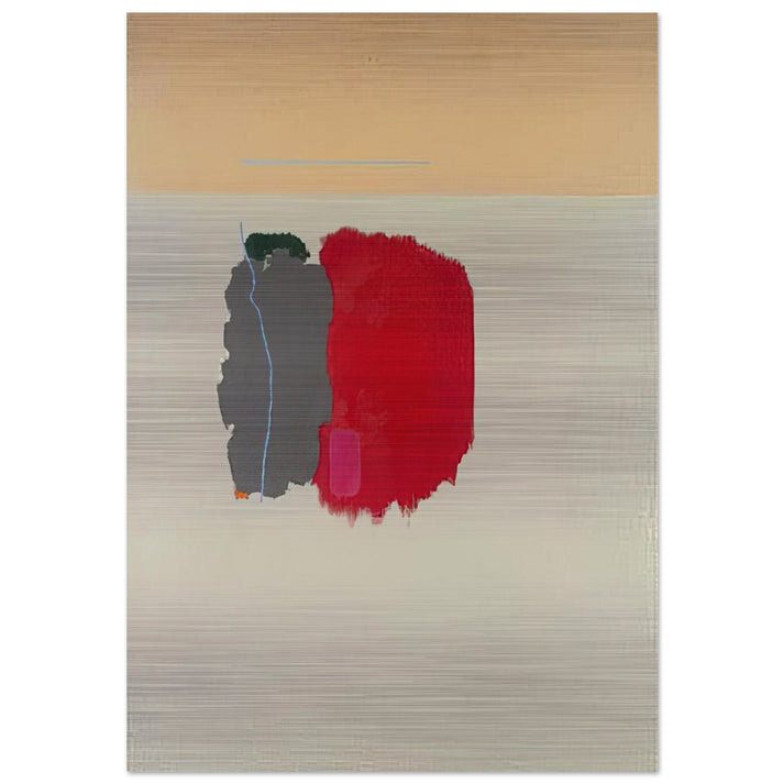 Red Spot - 1954 - John Ferren Brushed Aluminum Print - 70x100 cm / 28x40 inches | John Ferren Aluminum Print | John Ferren Prints