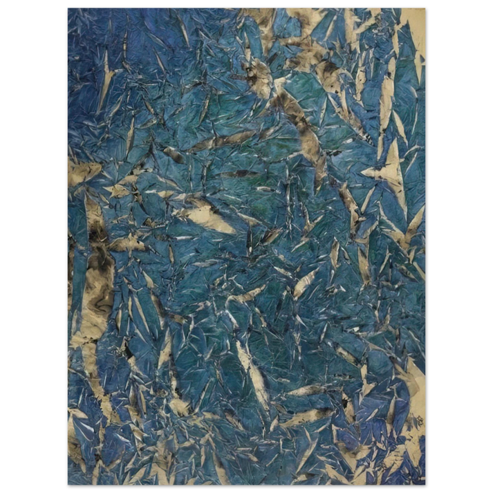 Simon Hantai - ³M.C.2² Mariale - 1962 75x100 cm / 30x40inches Fine Art Poster