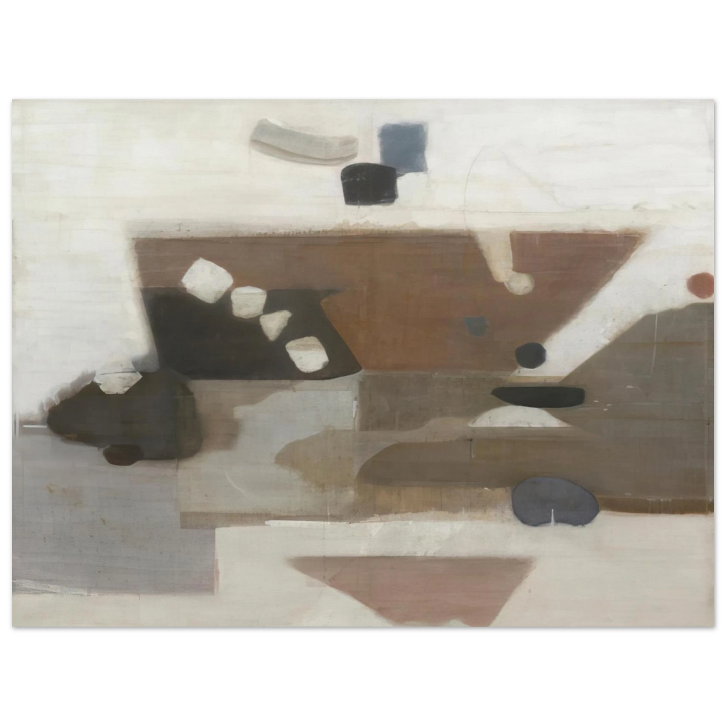 Kenzo Okada - Decision - 1956 Fine Art Poster - Default Title