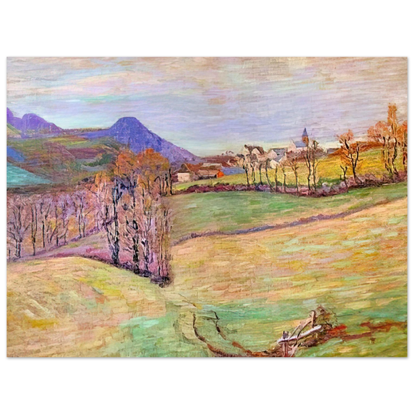 Armand Guillaumin - View of Saint-Sauves Fine Art Poster - Default Title