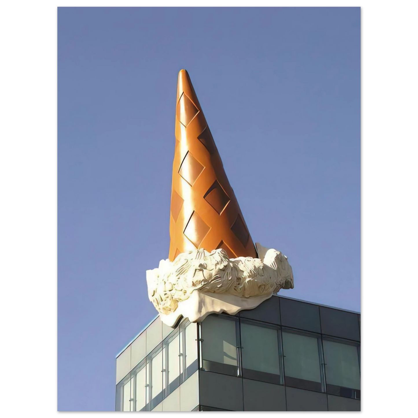 Claes Oldenburg - DROPPED CONE COLLABORATION WITH VAN BRUGGEN 2001 Fine Art Poster - Default Title