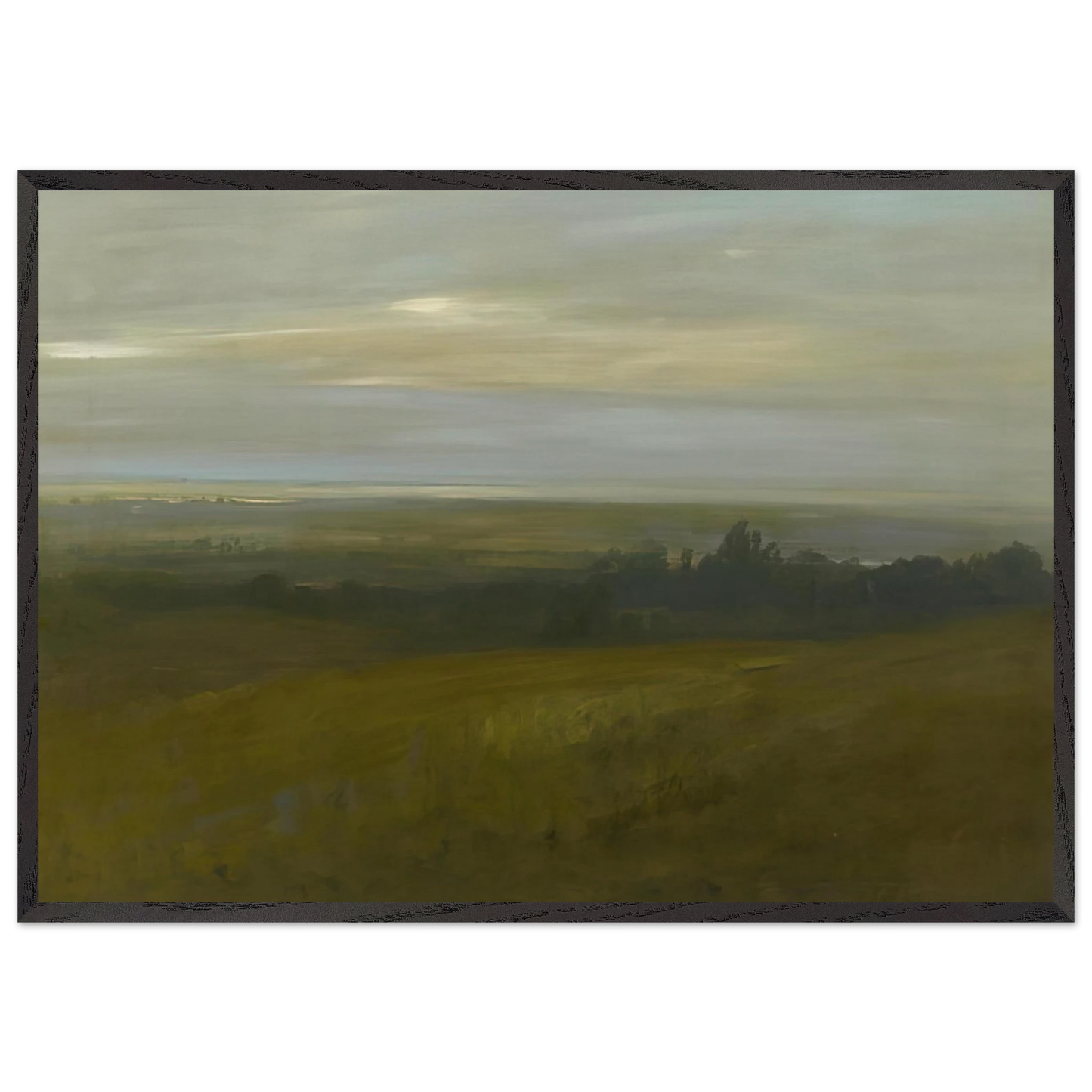 San Leandro Bay - Tonalism - Xavier Martinez Framed Art Print – Black Wooden Frame - Default Title - -Framed Art Print
