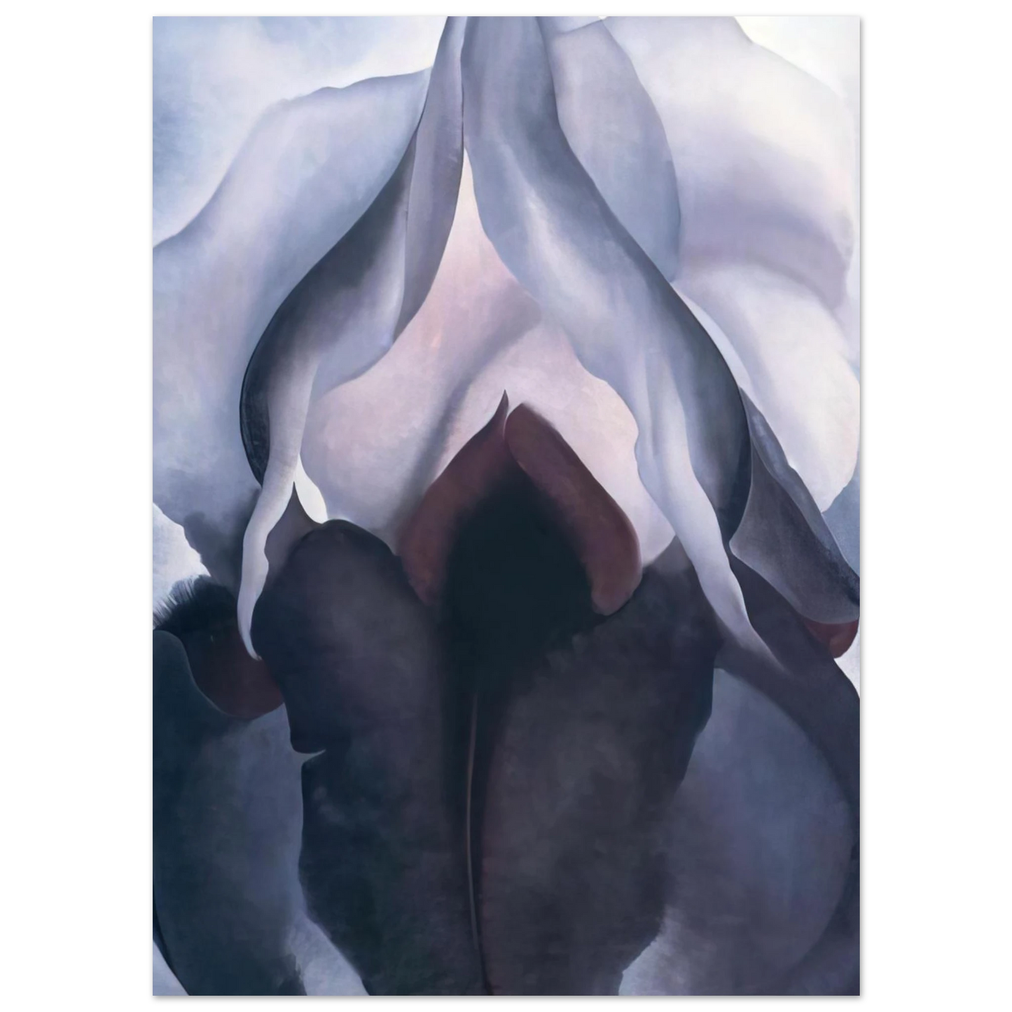 Georgia O'Keeffe - Black Iris III Fine Art Poster - 40x60 cm / 16x24 inches