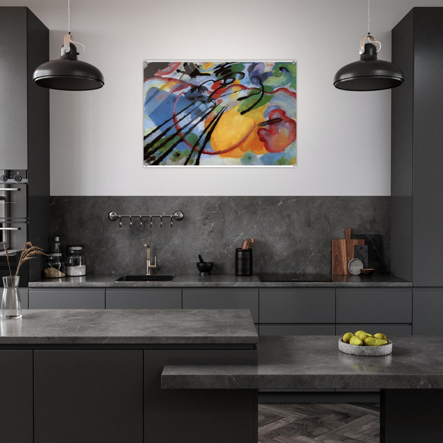 IMPROVISATION 26 ROWING 1912 - Wassily Kandinsky Acrylic Print - 70x100 cm / 28x40″ inches