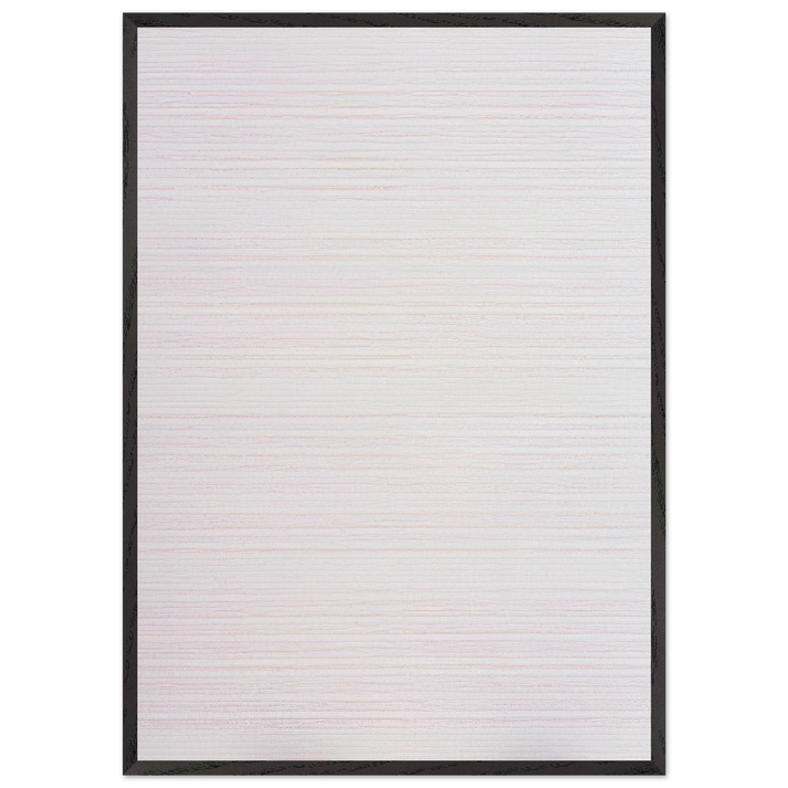 Untitled No 1 - Agnes Martin 70x100 cm / 28x40 inches Framed Art Print – Black Wooden Frame
