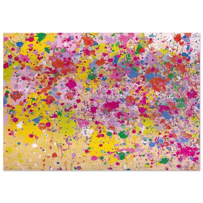 Sweet Milky Way - 1969 - Walasse Ting Brushed Aluminum Print - 70x100 cm / 28x40 inches | Walasse Ting Aluminum Print | Walasse Ting Prints