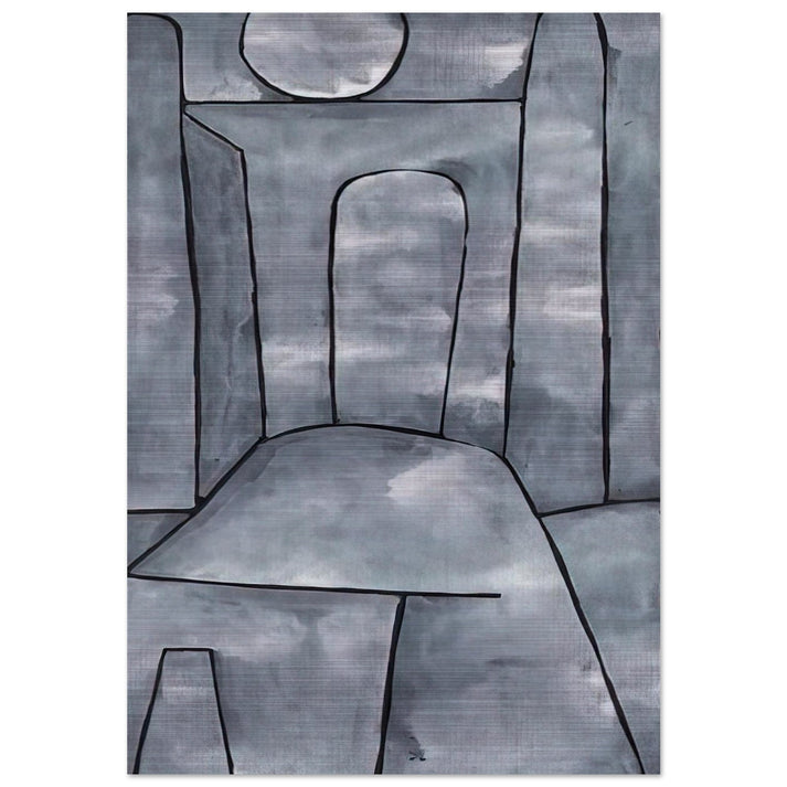 A GATE 1938 - Paul Klee Brushed Aluminum Print - 70x100 cm / 28x40 inches | Paul Klee Aluminum Print | Paul Klee Prints