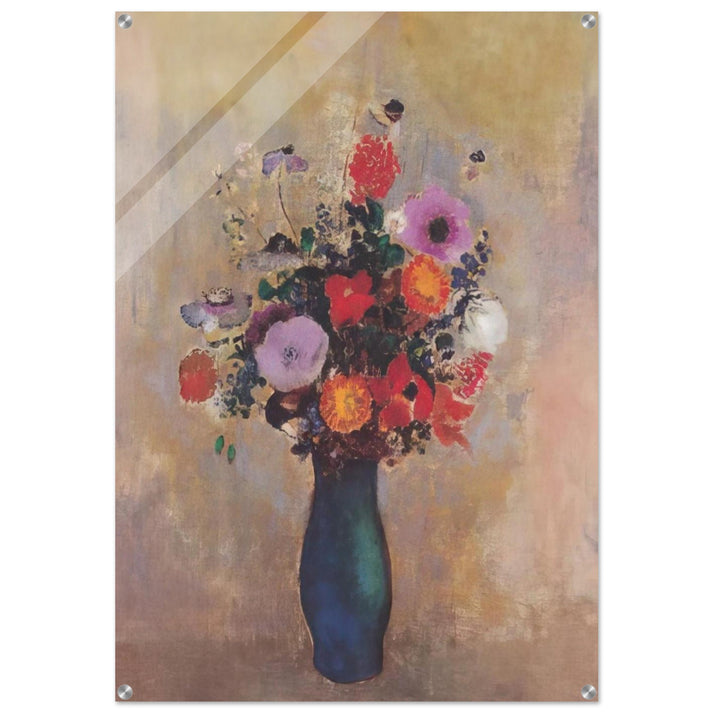 WILDFLOWERS - Odilon Redon Acrylic Print - 70x100 cm / 28x40″ inches
