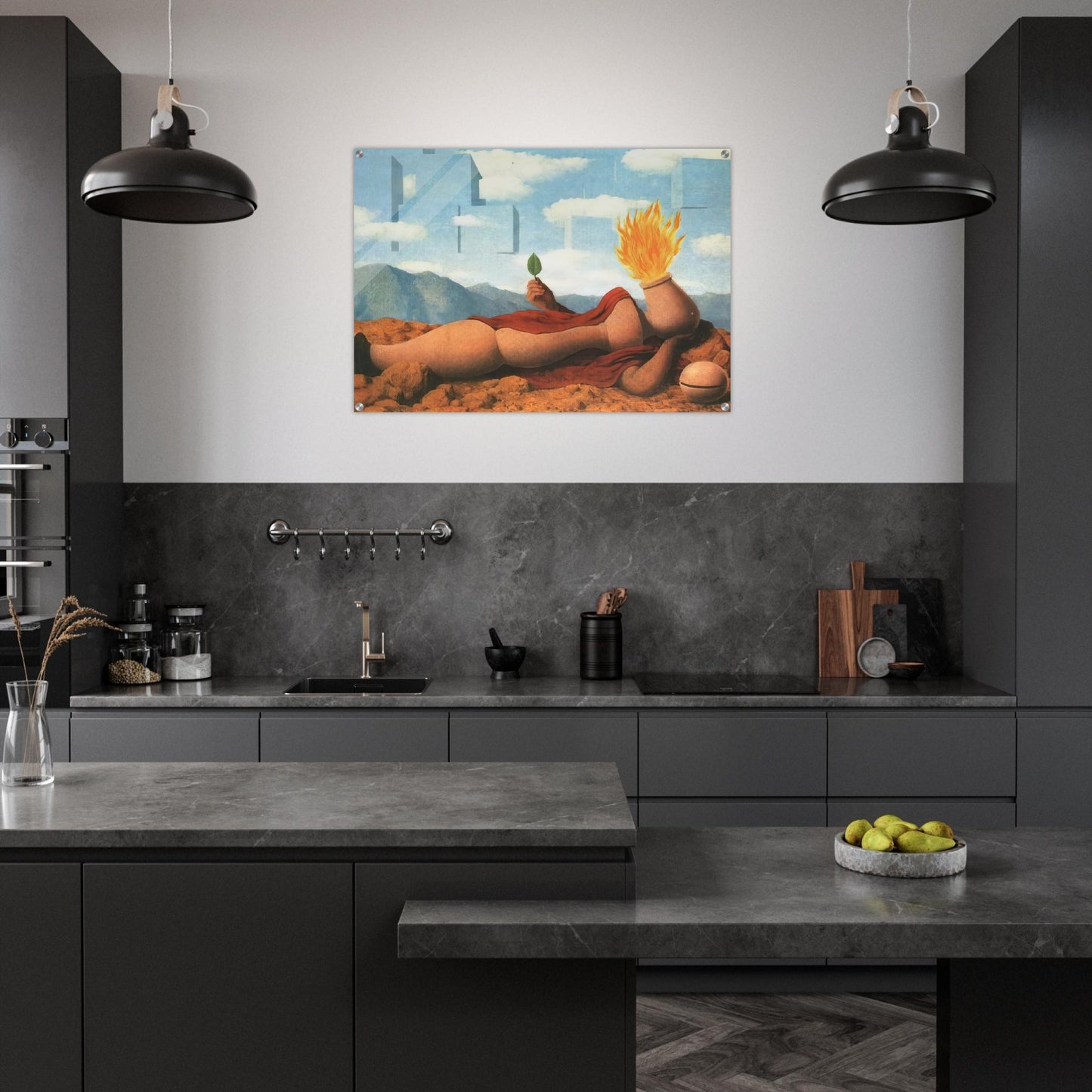 ELEMENTARY COSMOGONY 1949 - Rene Magritte Acrylic Print - 70x100 cm / 28x40″ inches