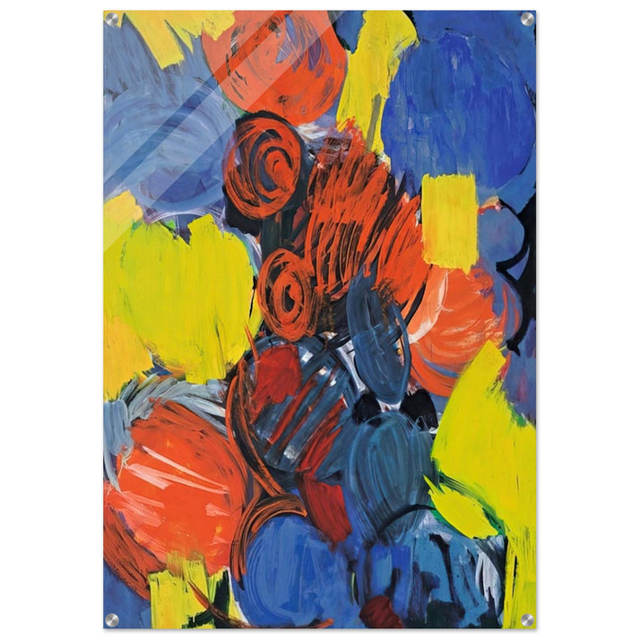 Weizengelb - 1962 - Ernst Wilhelm Nay Acrylic Print - 70x100 cm / 28x40″ inches | Ernst Wilhelm Nay Wall Art | Ernst Wilhelm Nay Prints
