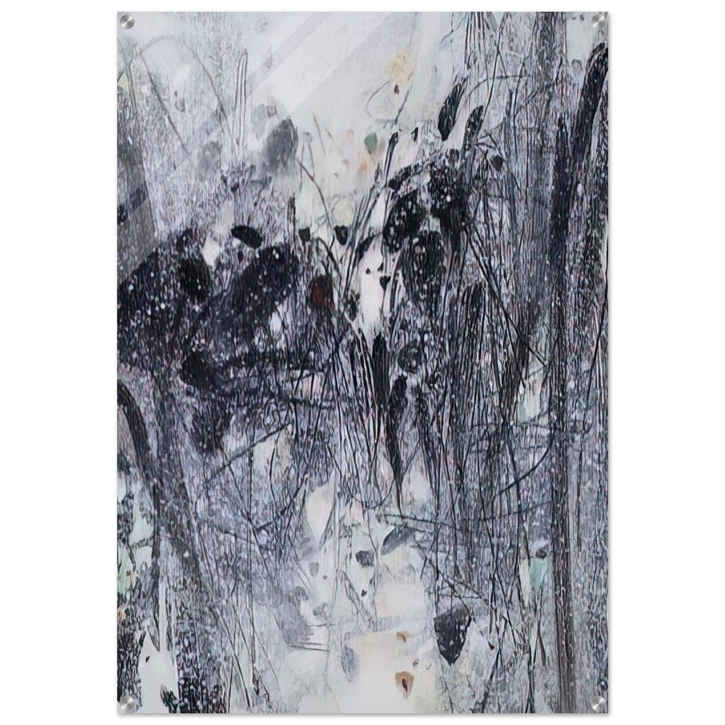 EVOCATION BLEUE 1989 - Chu teh Chun Acrylic Print - 70x100 cm / 28x40″ inches