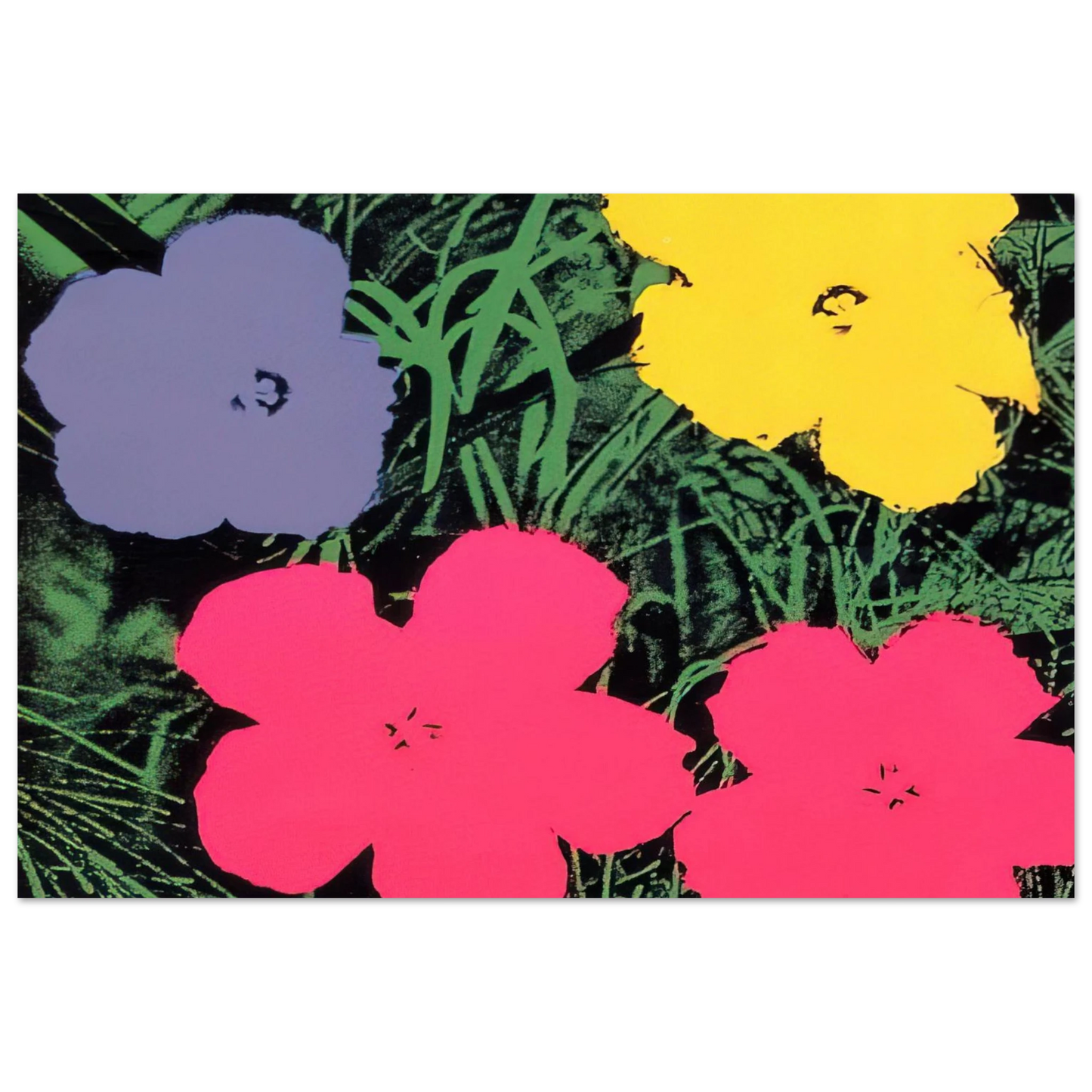 Andy Warhol - Flowers Fine Art Poster - 75x100 cm / 30x40 inches