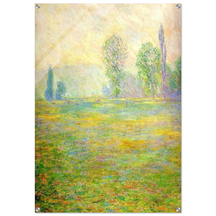 Meadows in Giverny - claude monet Acrylic Print - 70x100 cm / 28x40″ inches | claude monet Wall Art | claude monet Prints