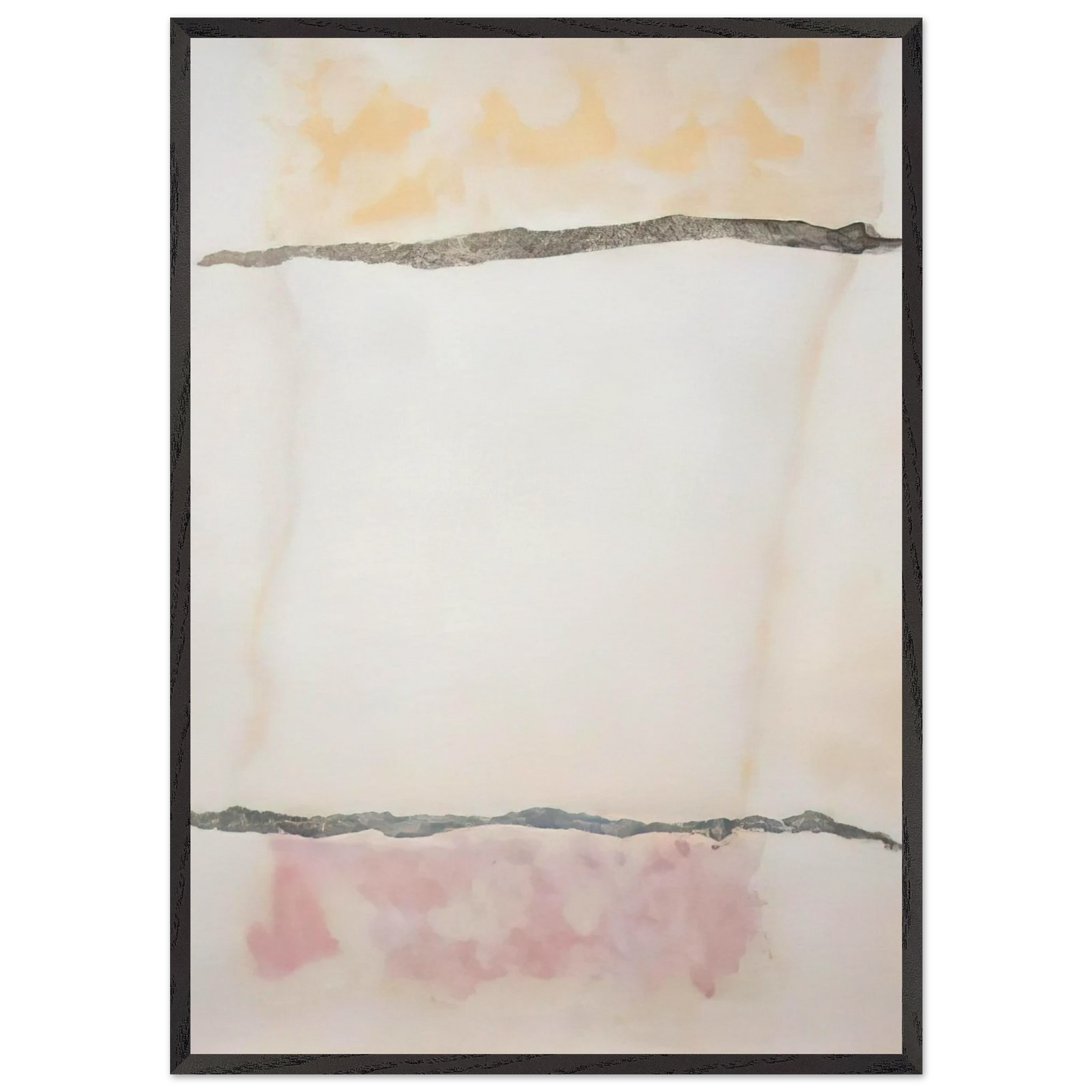 Infinity Field Lefkada Series 3 - 1978 - Theodoros Stamos 70x100 cm / 28x40 inches Framed Art Print – Black Wooden Frame