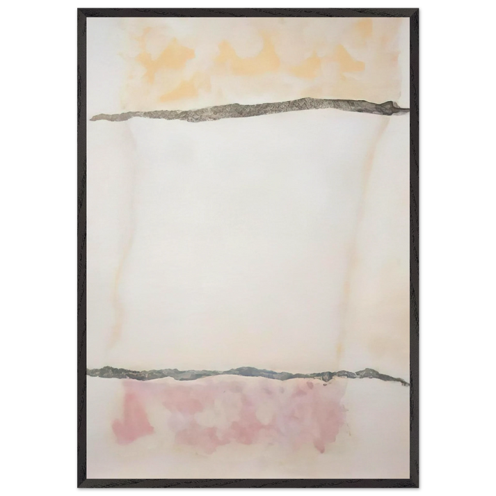 Infinity Field Lefkada Series 3 - 1978 - Theodoros Stamos 70x100 cm / 28x40 inches Framed Art Print – Black Wooden Frame