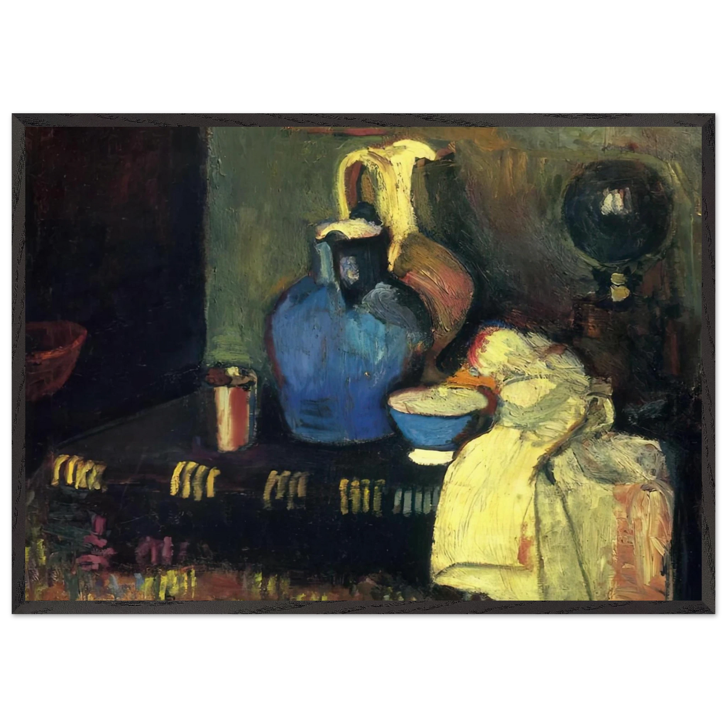 BLUE PITCHER - Henri Matisse 70x100 cm / 28x40 inches Framed Art Print – Black Wooden Frame