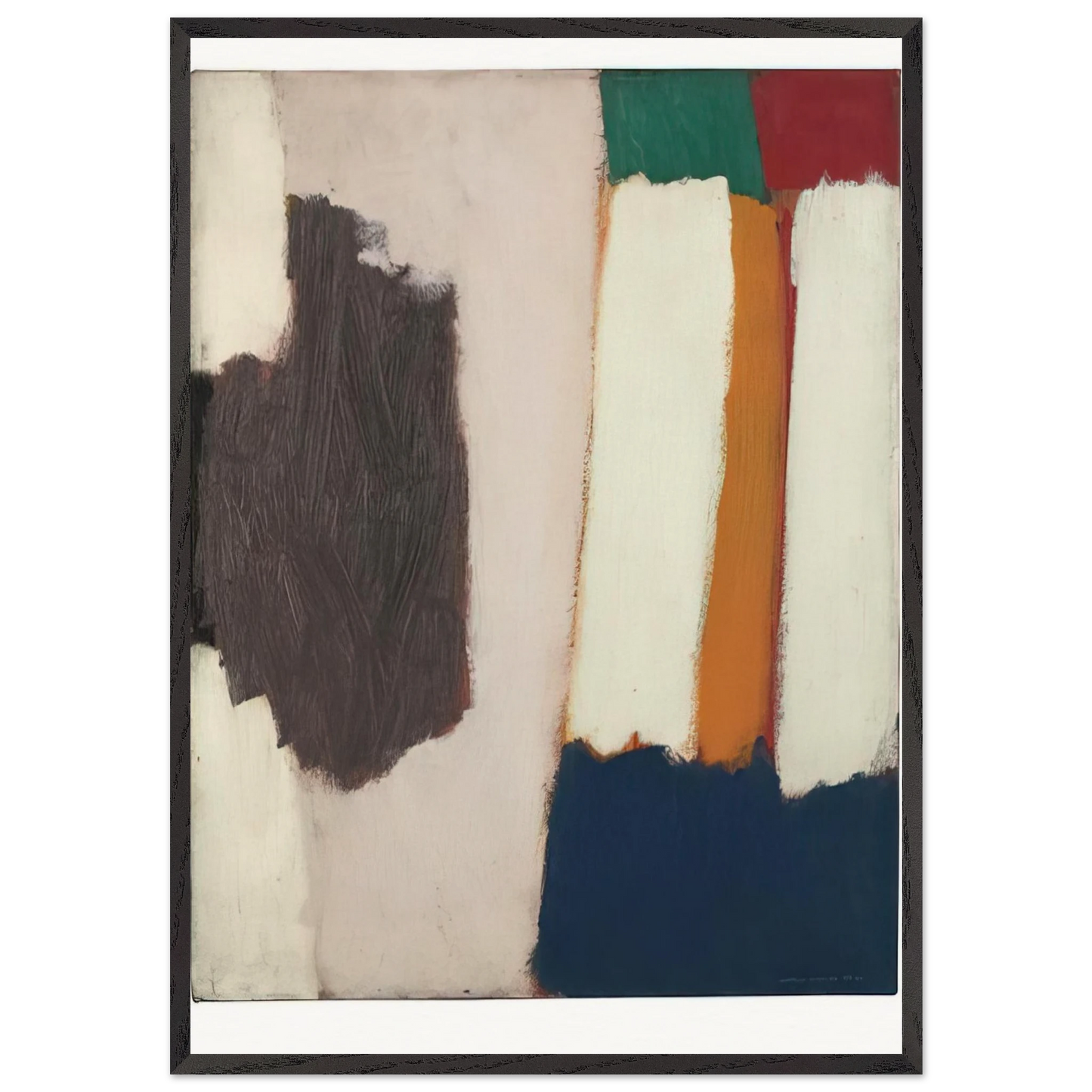 GC53 - 1963 - Giorgio Cavallon 70x100 cm / 28x40 inches Framed Art Print – Black Wooden Frame