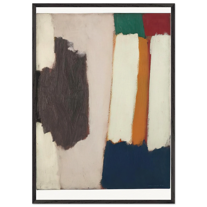 GC53 - 1963 - Giorgio Cavallon 70x100 cm / 28x40 inches Framed Art Print – Black Wooden Frame