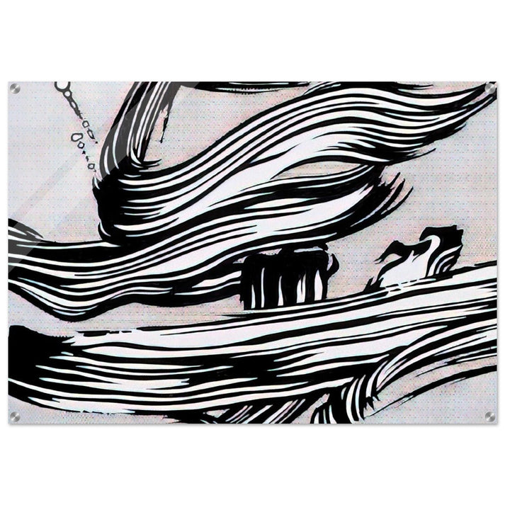 BRUSHSTROKES 1968 - Roy Lichtenstein Acrylic Print - 70x100 cm / 28x40″ inches