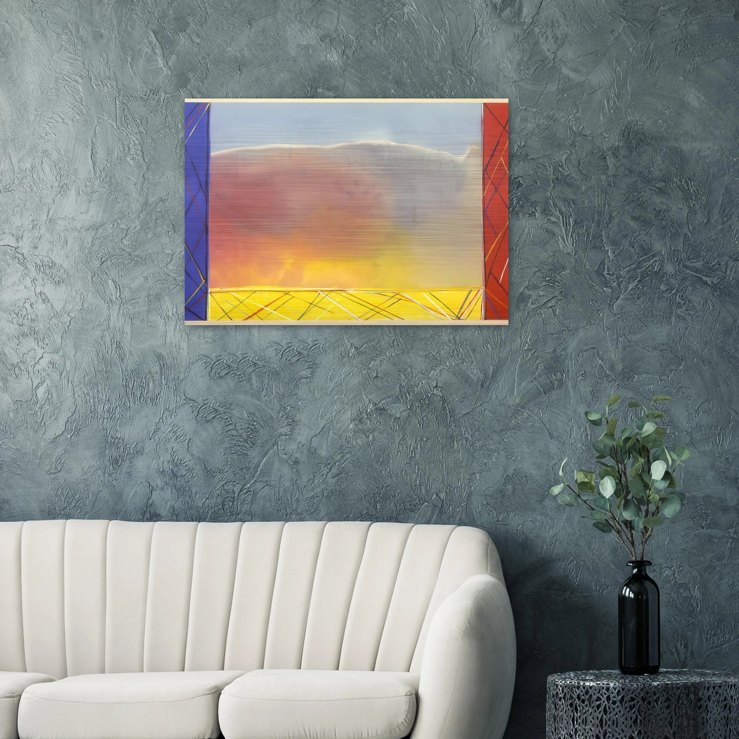 Winds Of Samoa - 1988 - Ronnie Landfield Brushed Aluminum Print - 70x100 cm / 28x40 inches | Ronnie Landfield Aluminum Print | Ronnie Landfield Prints