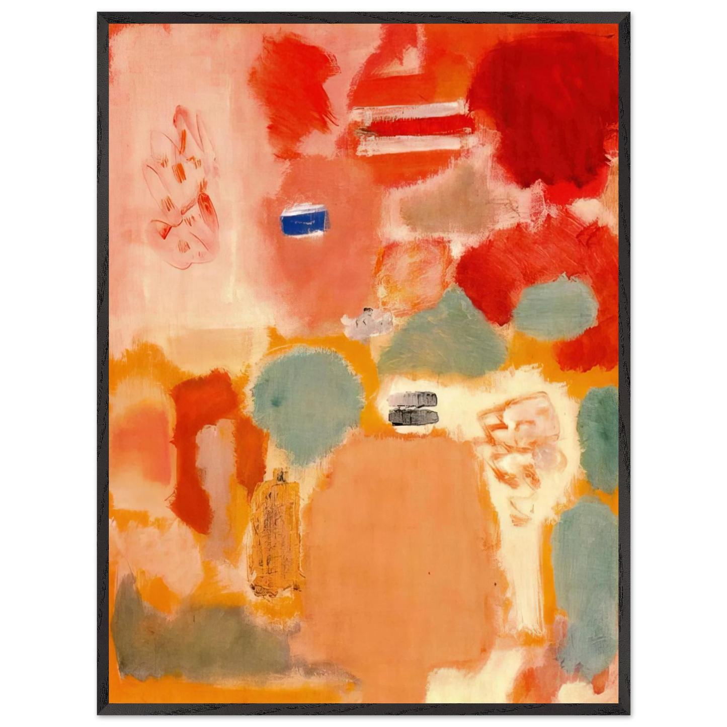 Mark Rothko - No. 21 - 1949 Wall Art - 60x80 cm / 24x32 inches - Premium Wooden Framed Poster With Fine Art Paper-canvas - Wood frame