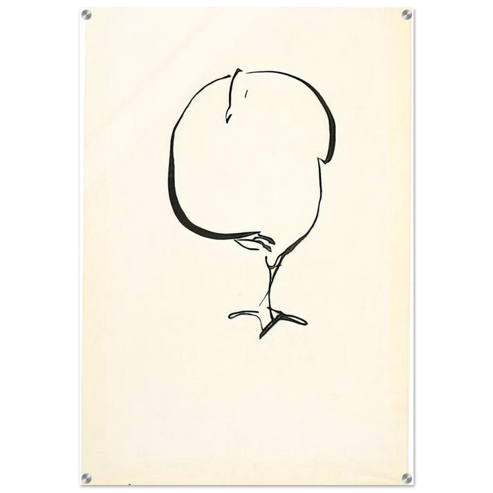 STANDING BIRD FRONT VIEW 1917 - Josef Albers Acrylic Print - 70x100 cm / 28x40″ inches | Josef Albers Wall Art | Josef Albers Prints