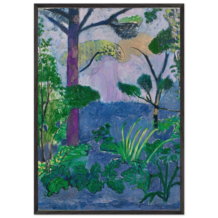 ACANTHUS MOROCCAN LANDSCAPE 1912 - Henri Matisse 70x100 cm / 28x40 inches Framed Art Print – Black Wooden Frame