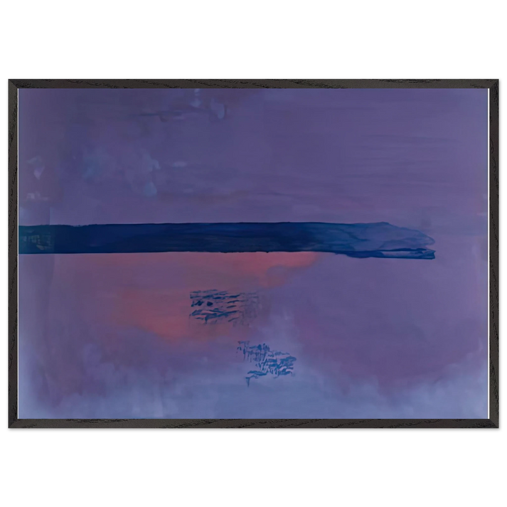 Ebbing 2002- - Helen Frankenthaler 70x100 cm / 28x40 inches Framed Art Print – Black Wooden Frame