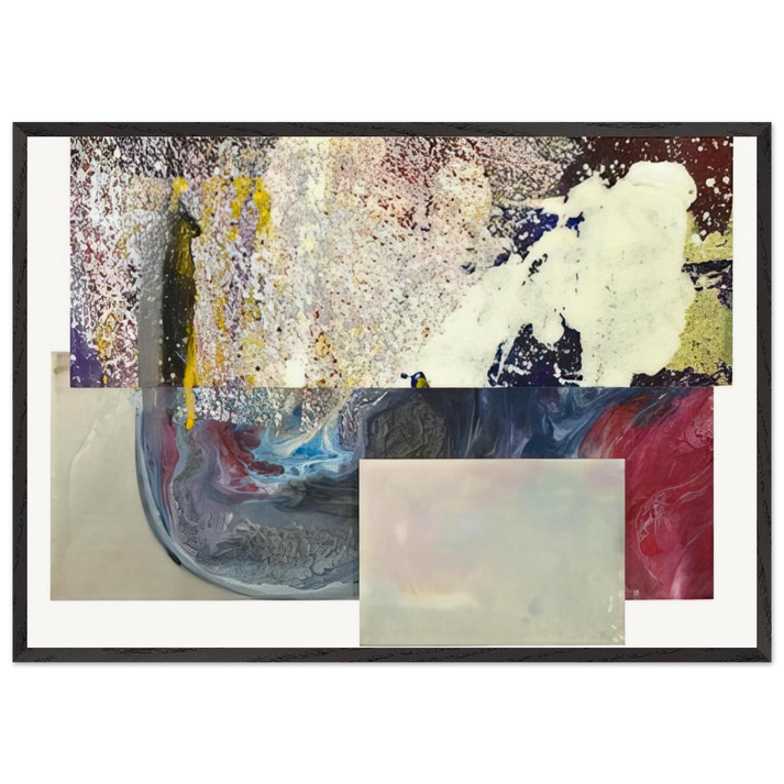 Newly Little - Sam Gilliam 70x100 cm / 28x40 inches Framed Art Print – Black Wooden Frame