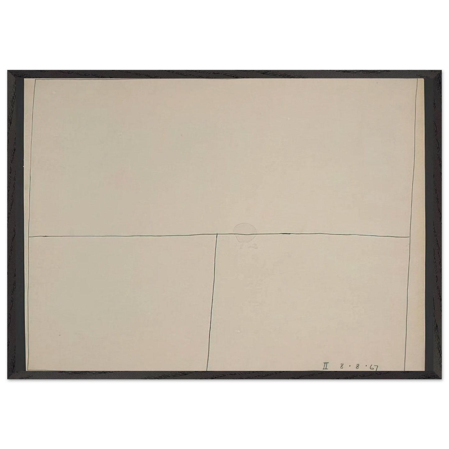 Twentieth Century Ikon Series 8867 II - 1967 - Bob Law Framed Art Print – Black Wooden Frame - Default Title - -Framed Art Print