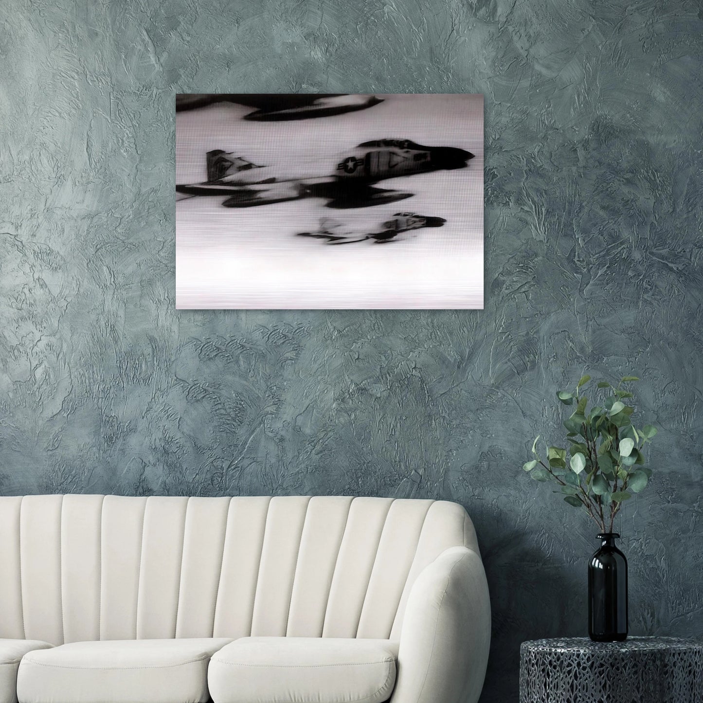 PHANTOM INTERCEPTORS - Gerhard Richter Brushed Aluminum Print - 70x100 cm / 28x40 inches | Gerhard Richter Aluminum Print | Gerhard Richter Prints