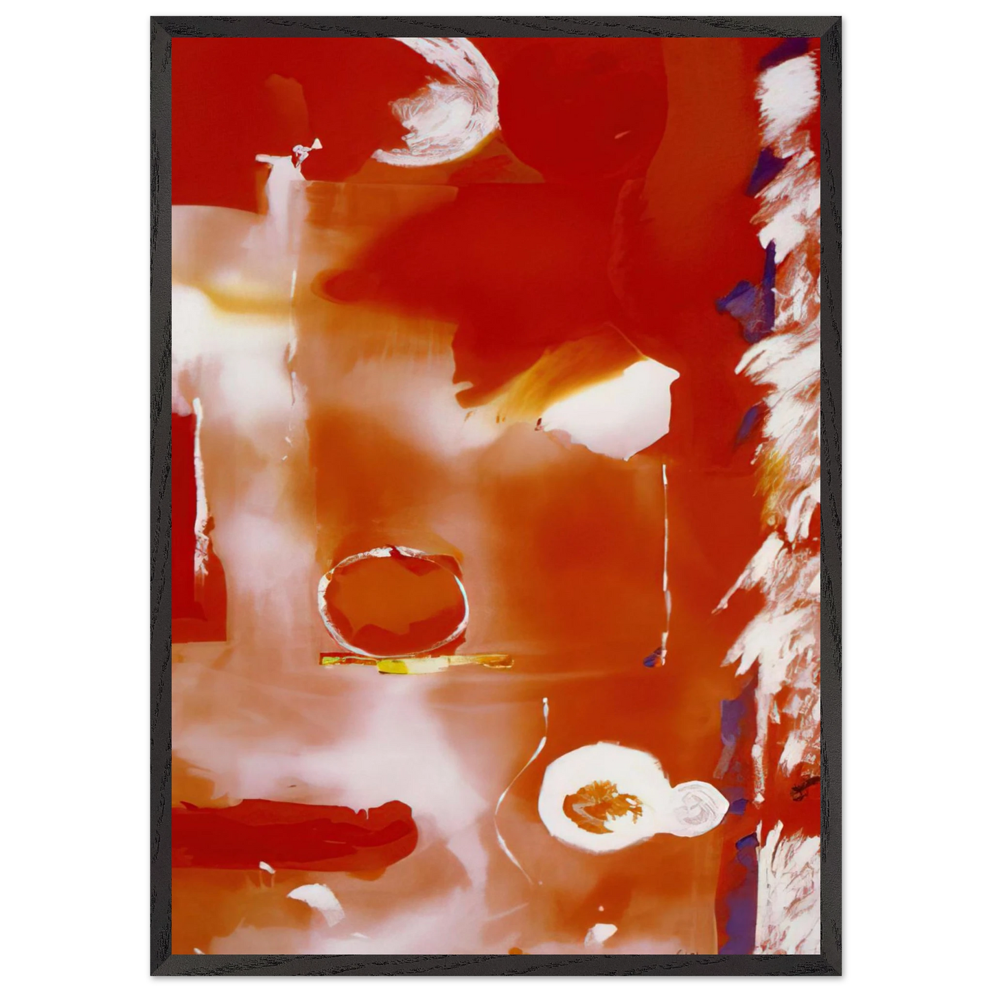 Helen Frankenthaler - Seeing the Moon on a Hot Summer Day - 1987 Wall art - 20x25 cm / 8x10 Inches - Fine Art Poster - -