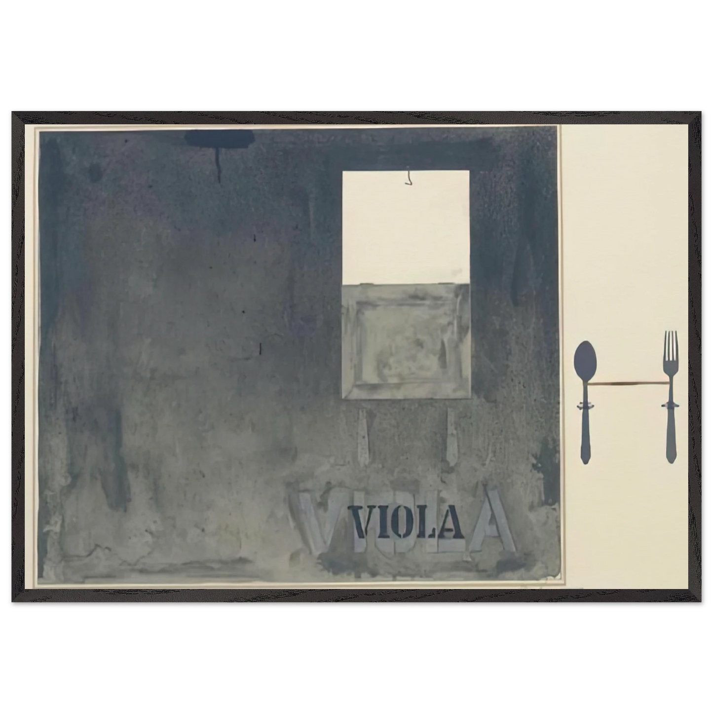 VIOLA ULAE 117 - Jasper Johns Framed Art Print – Black Wooden Frame - Default Title - -Framed Art Print