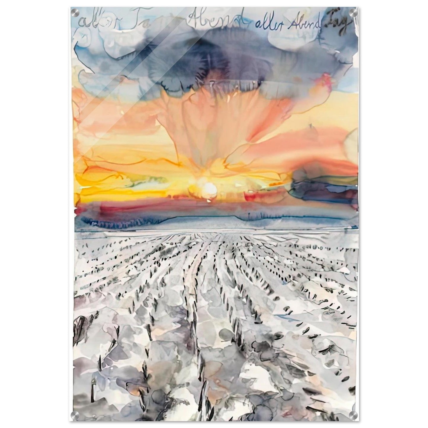 THE EVENING OF ALL DAYS THE DAY OF ALL EVENINGS 2014 - Anselm Kiefer Acrylic Print - 70x100 cm / 28x40″ inches