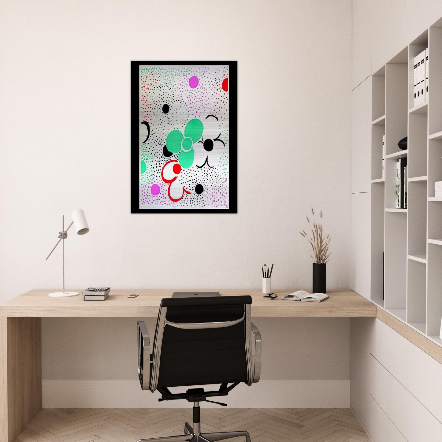 COMPOSITION - Sonia Delaunay Brushed Aluminum Print - 70x100 cm / 28x40 inches | Sonia Delaunay Aluminum Print | Sonia Delaunay Prints