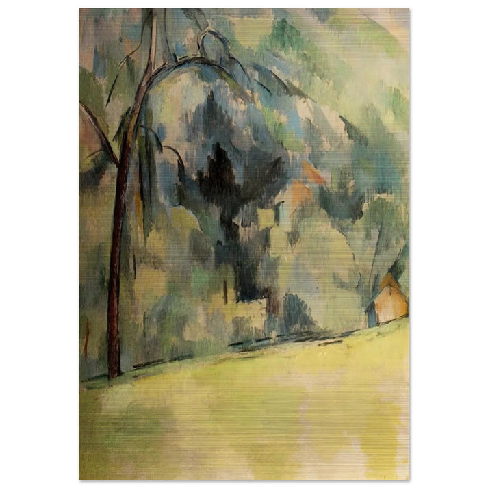 Morning in Provence - Paul Cézanne Brushed Aluminum Print - 70x100 cm / 28x40 inches | Paul Cézanne Aluminum Print | Paul Cézanne Prints