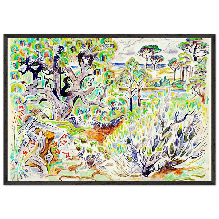 Walter Anderson N3 - Walter Inglis Anderson 70x100 cm / 28x40 inches Framed Art Print – Black Wooden Frame | Walter Anderson Prints