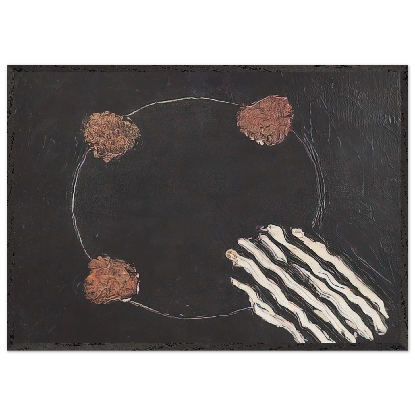 Untitled No 14 - 1952 - Forrest Bess Framed Art Print – Black Wooden Frame - Default Title - -Framed Art Print