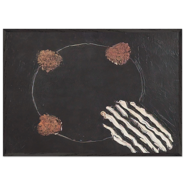 Untitled No 14 - 1952 - Forrest Bess 70x100 cm / 28x40 inches Framed Art Print – Black Wooden Frame