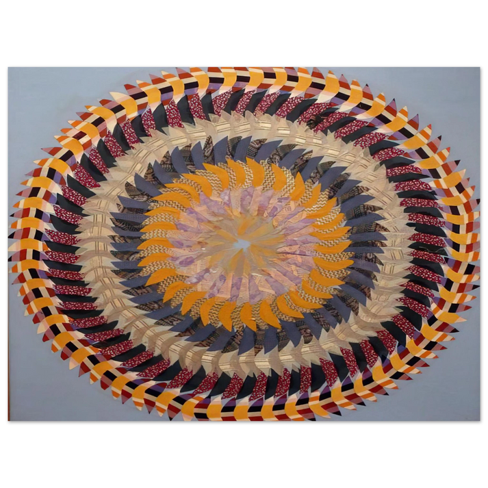 Miriam Schapiro - Golden Pinwheel - 1979 75x100 cm / 30x40inches Fine Art Poster