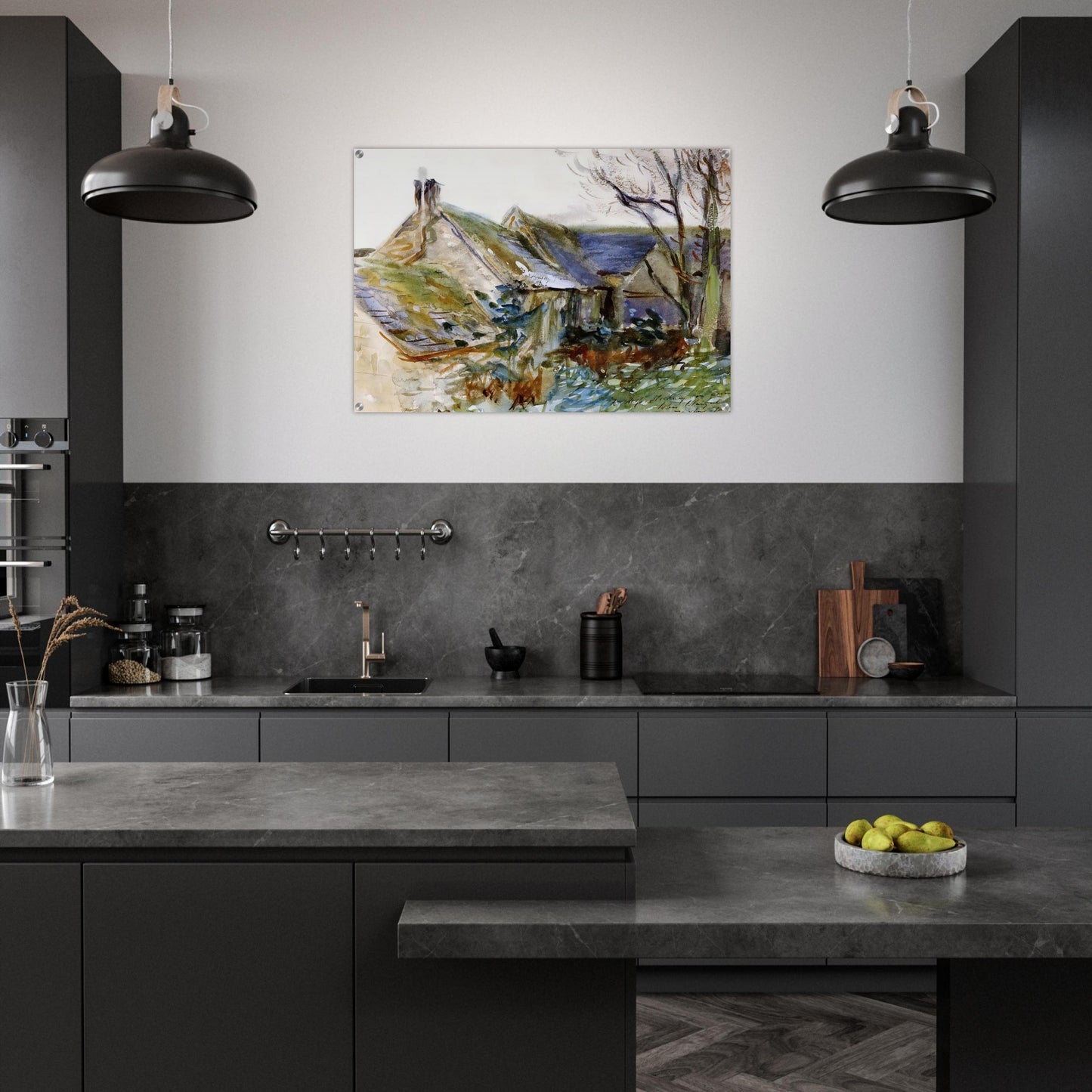 Cottage at Fairford, Gloucestershire - John Singer Sargent Acrylic Print - 70x100 cm / 28x40″ inches