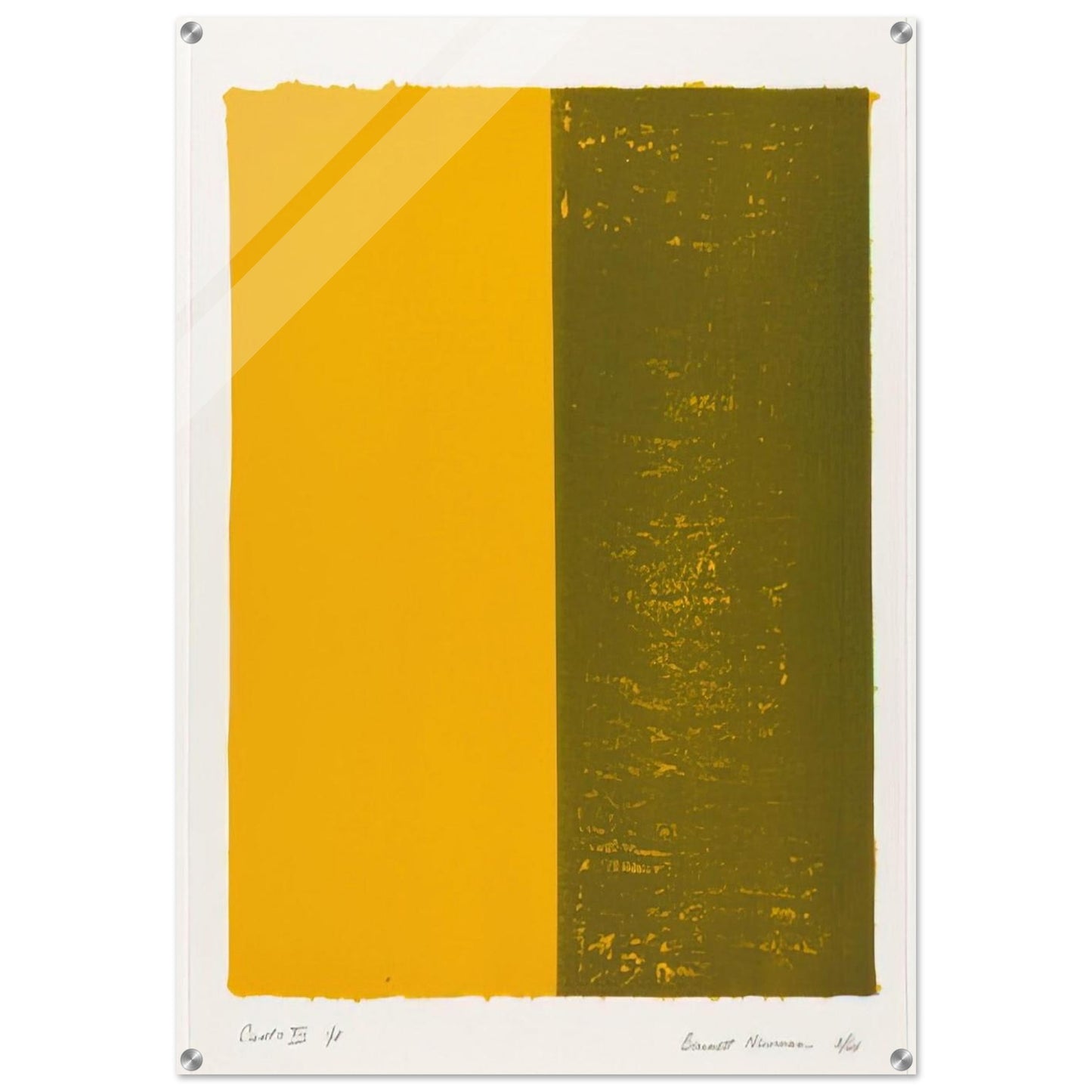 Canto XIII - Barnett Newman Acrylic Print - 70x100 cm / 28x40″ inches