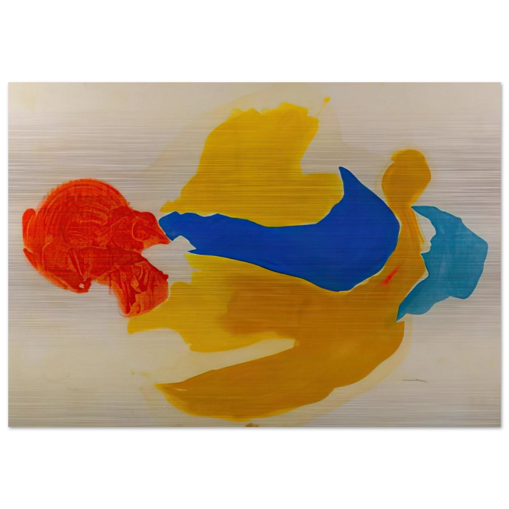 Blue Jay - 1963 United States - Helen Frankenthaler Brushed Aluminum Print - 70x100 cm / 28x40 inches | Helen Frankenthaler Aluminum Print | Helen Frankenthaler Prints