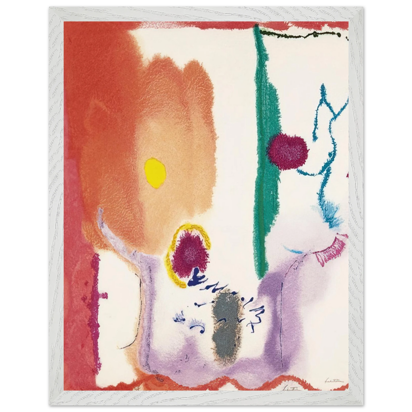 Helen Frankenthaler - Beginnings - 2002 Wall art - 15x20 cm / 6x8 inches - Fine Art Poster - -