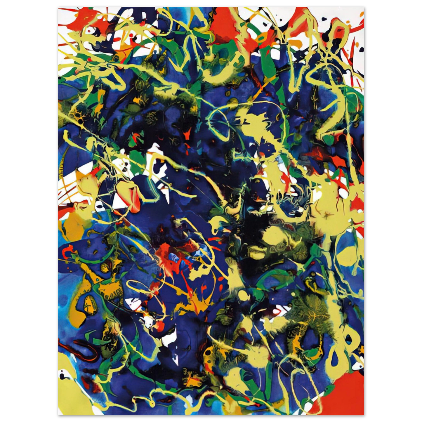 Sam Francis - Untitled SFP94-63 SFF 1737 Fine Art Poster - Default Title