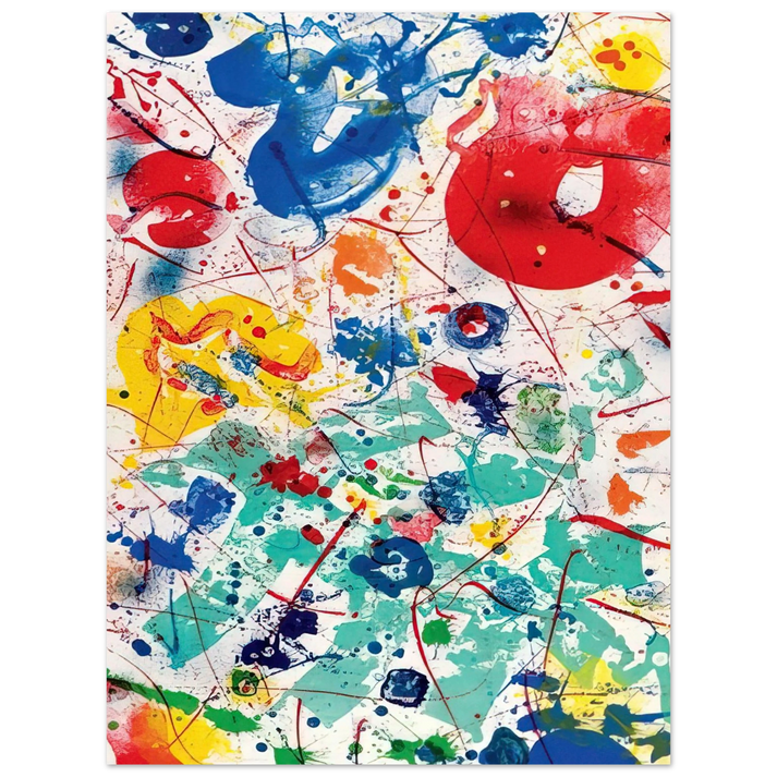 Sam Francis - Untitled SF 358 75x100 cm / 30x40inches Fine Art Poster