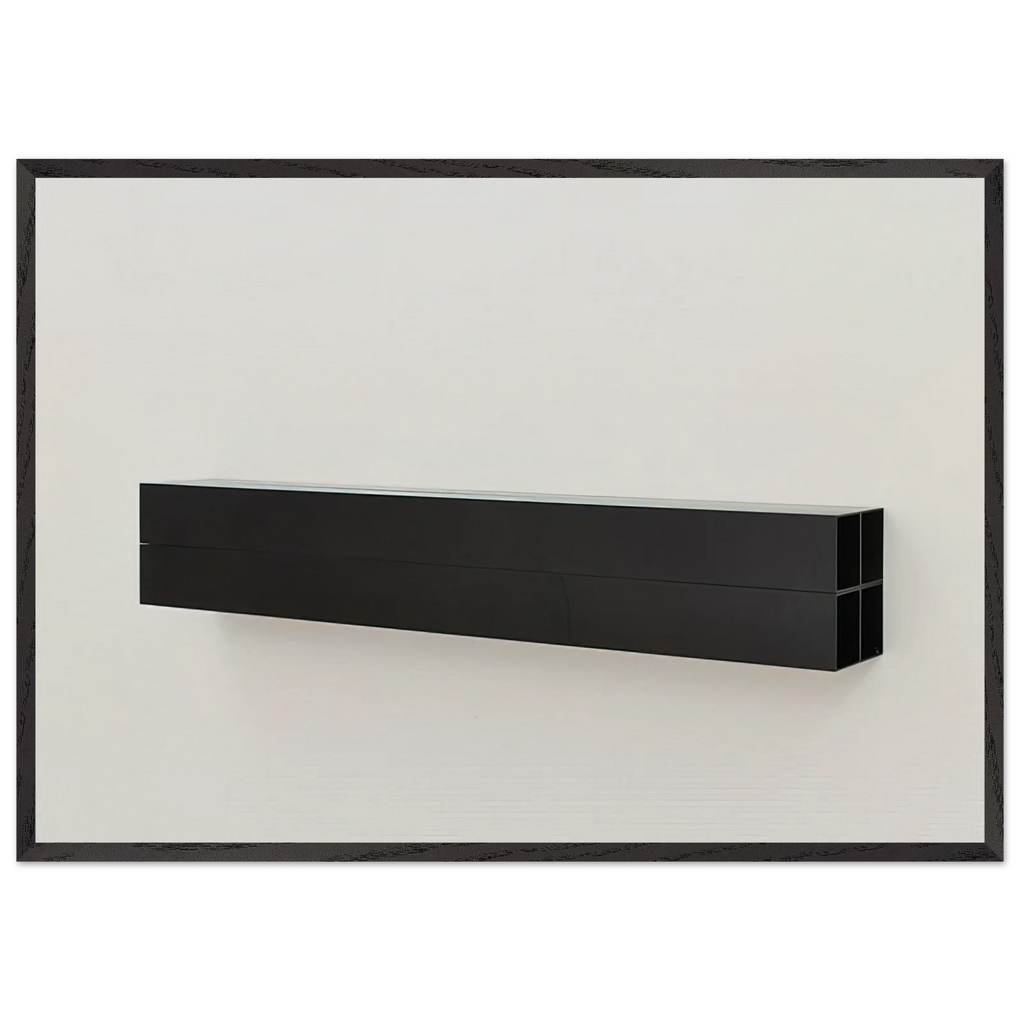 Untitled - 1990 N1 - Donald Judd Framed Art Print – Black Wooden Frame - Default Title - -Framed Art Print
