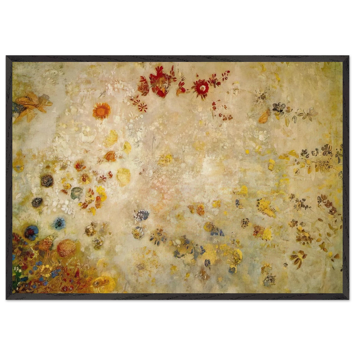 DECORATIVE PANEL - Odilon Redon 70x100 cm / 28x40 inches Framed Art Print – Black Wooden Frame