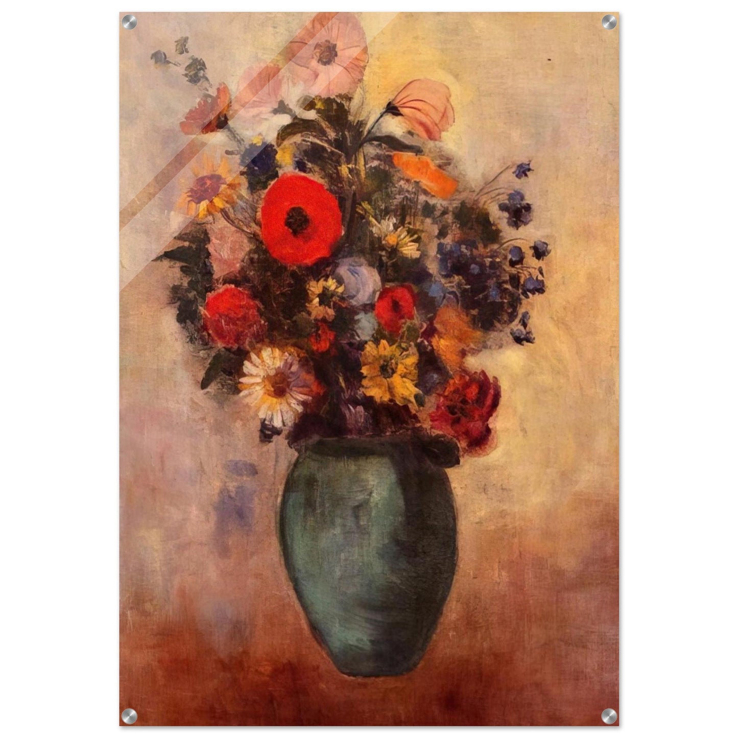 VASE OF FLOWERS 3 - Odilon Redon Acrylic Print - 70x100 cm / 28x40″ inches
